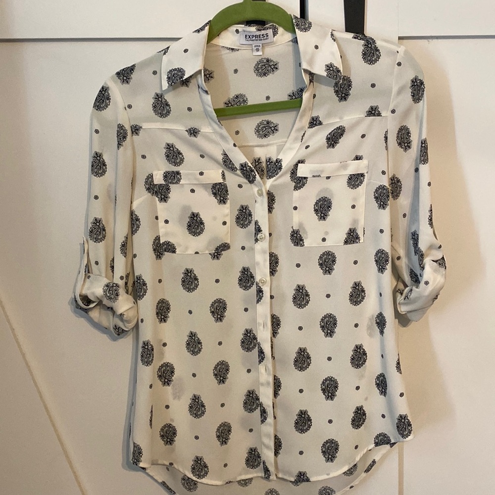 Express Paisley Roll-up Sleeve  Portofino Shirt